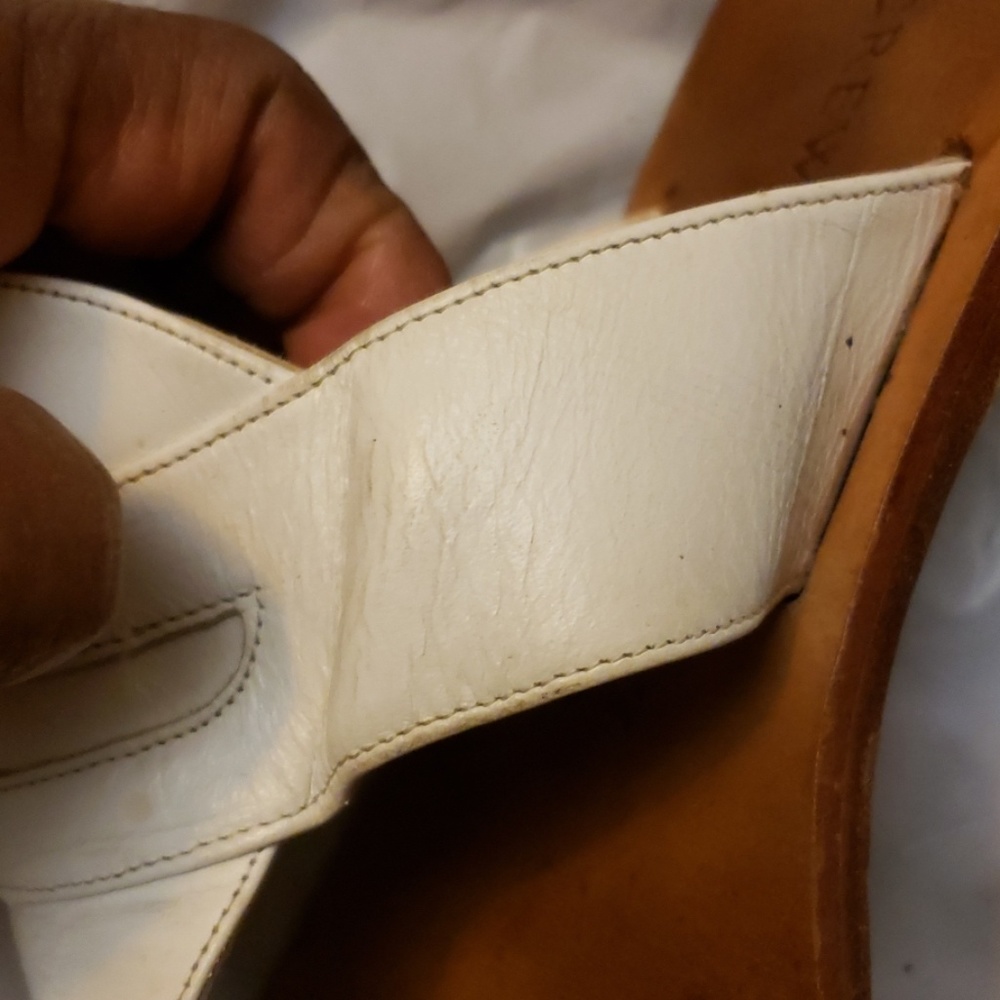JCREW WHITE AND BROWN SLIPPERS SIZE 7.5 - Picture 3 of 7